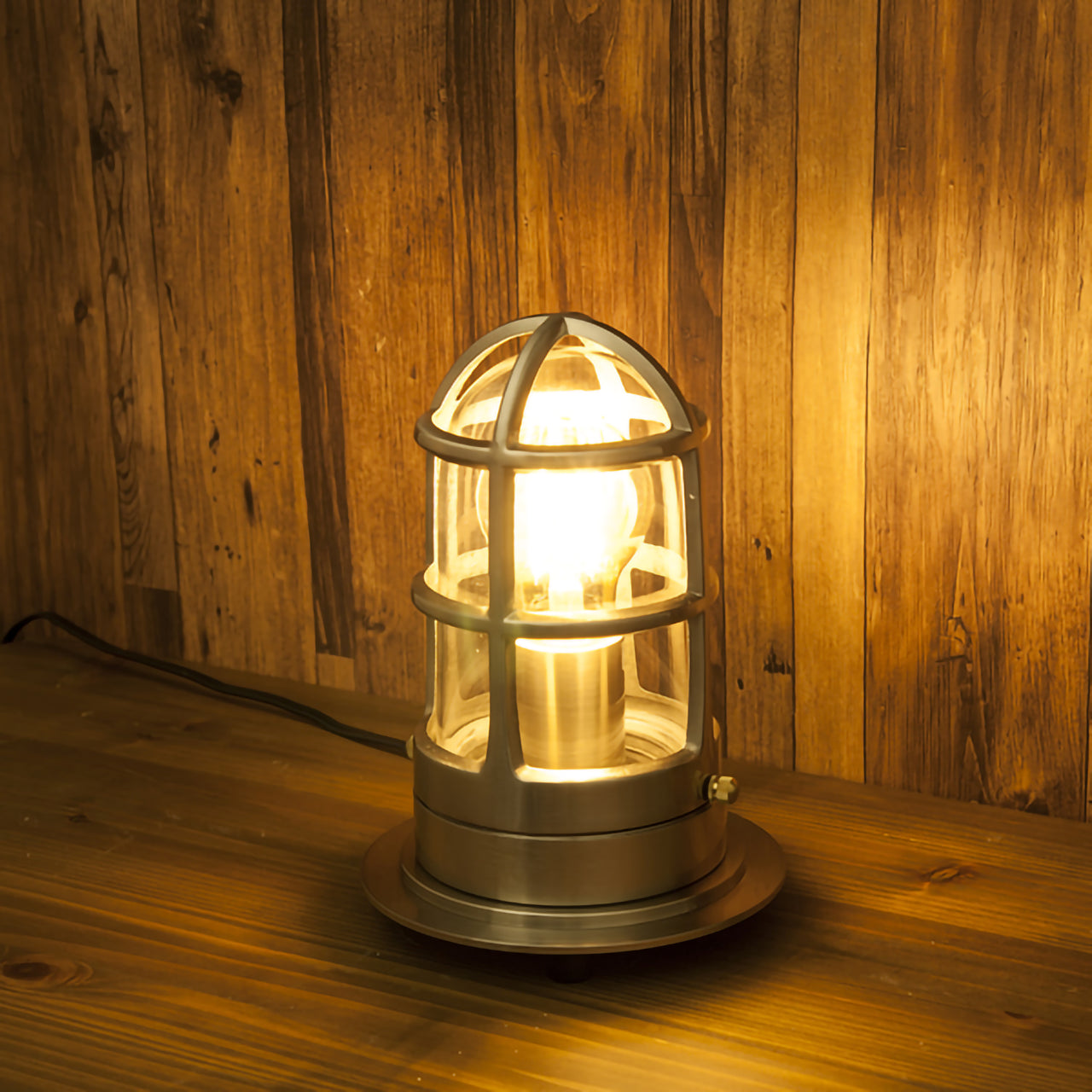 【LED電球付】ヴィンテージ テーブルランプ サブマリン