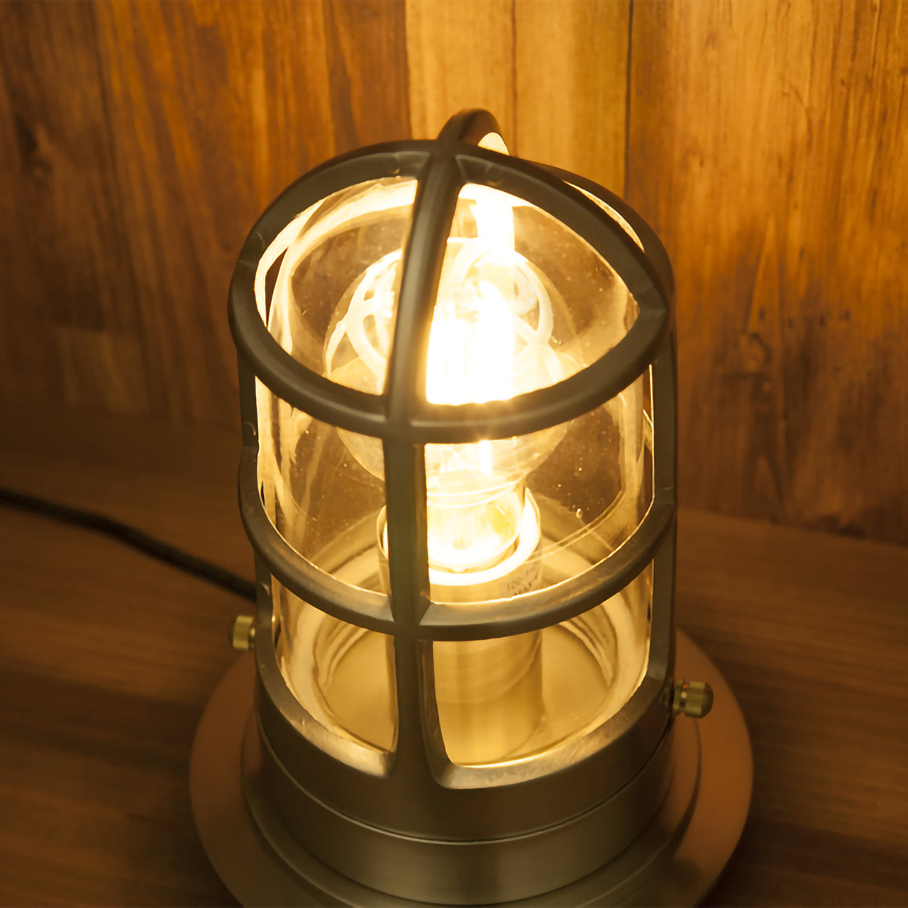 【LED電球付】ヴィンテージ テーブルランプ サブマリン