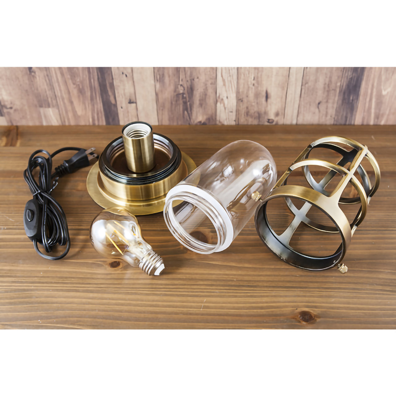 【LED電球付】ヴィンテージ テーブルランプ サブマリン