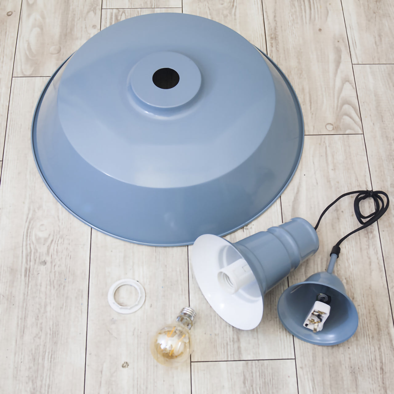 【LED電球付】ヴィンテージ ペンダントランプ|選べる5カラーで空間を彩るレトロ照明