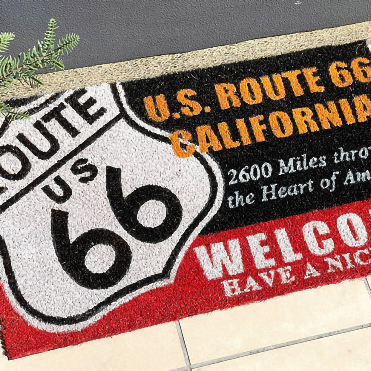 厳選ガレージ装飾セット01 選べる玄関マットとアンティーク メタルエンボスプレート6枚セット!