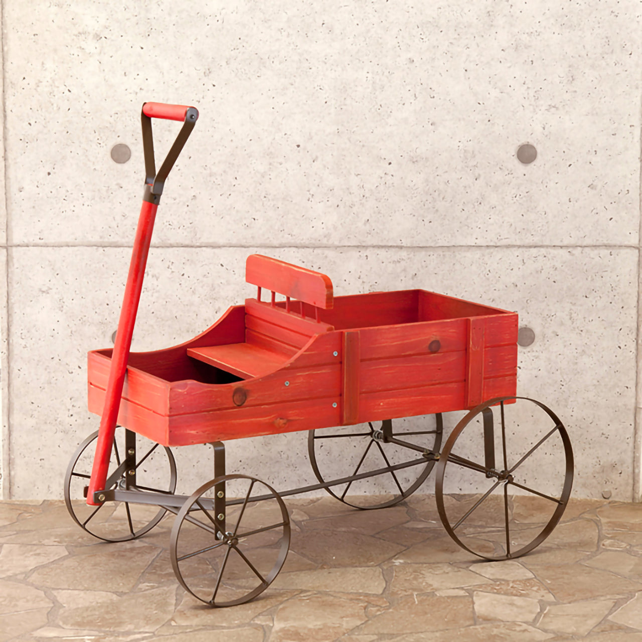 🌿【Liberte】ウッデンプランターカート|お庭や玄関先を彩るナチュラルガーデンアイテム