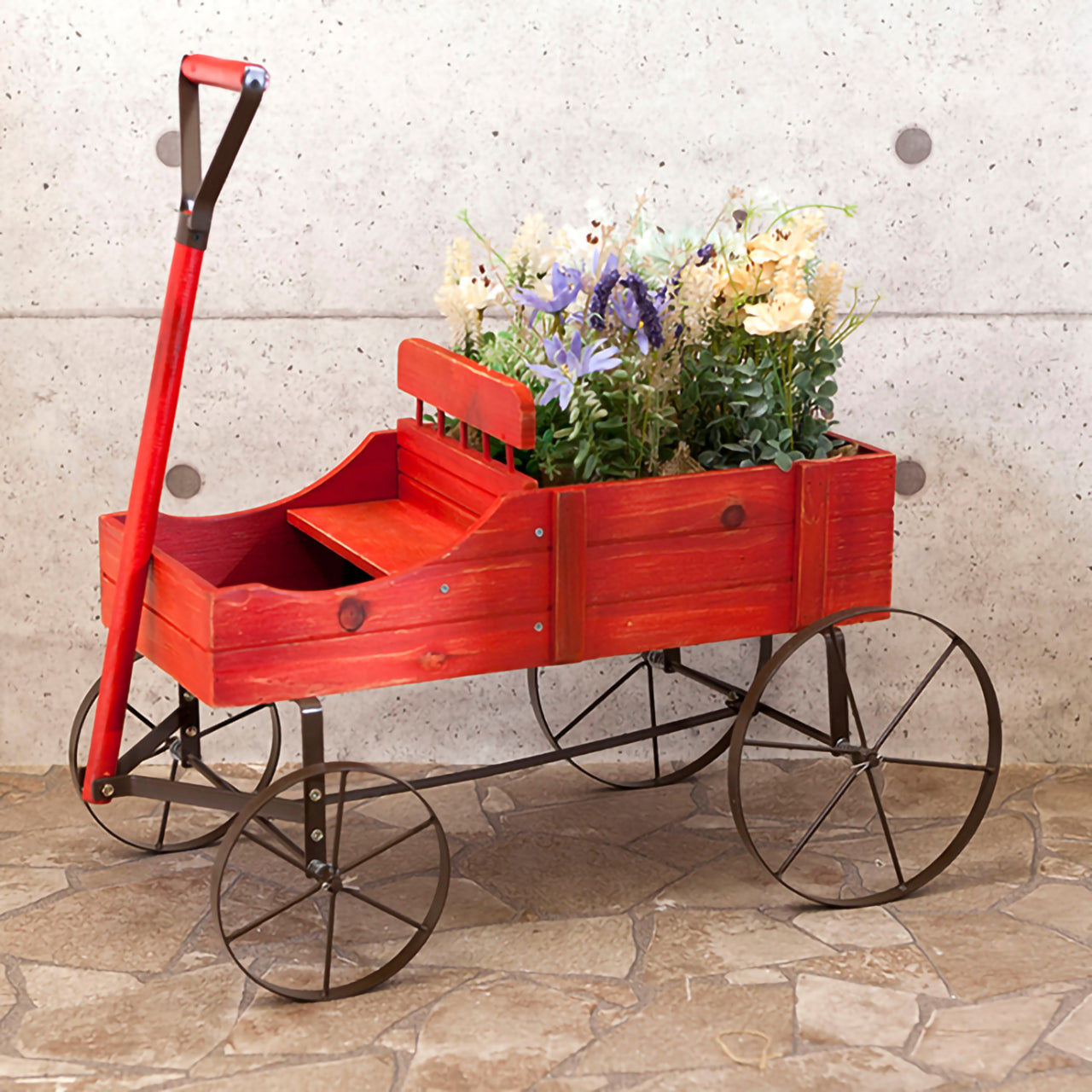 🌿【Liberte】ウッデンプランターカート|お庭や玄関先を彩るナチュラルガーデンアイテム