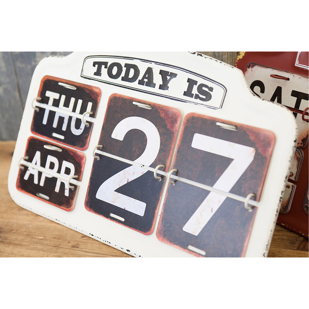 【アメリカンヴィンテージを楽しむ】 テーブルクロック&カレンダーセット B