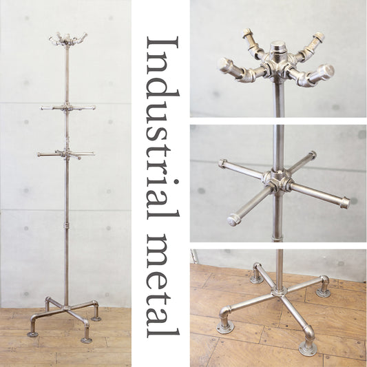 インダストリアルメタル コートスタンド