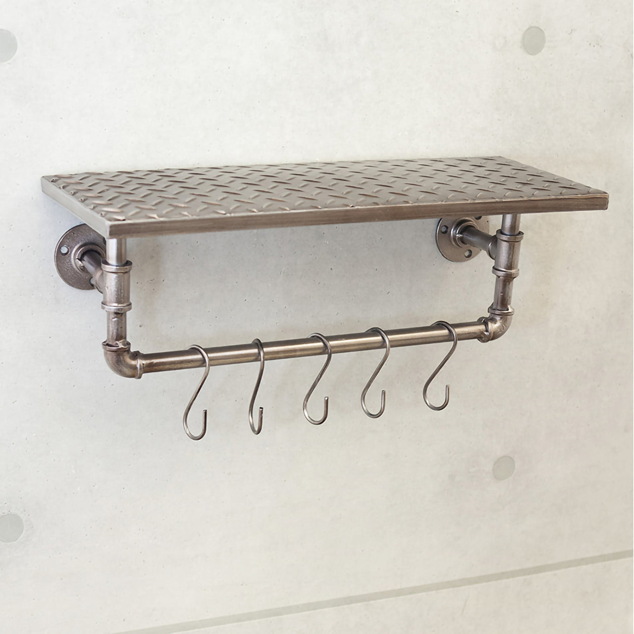 インダストリアルメタル シェルフ 2422