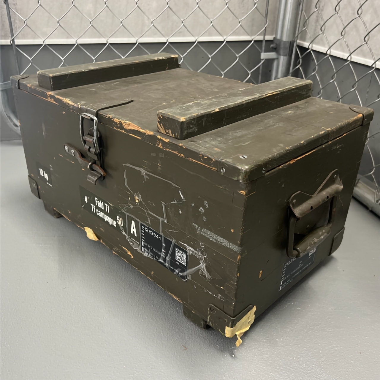 【スイス軍実物放出品】フィールドテレフォンウッドボックス