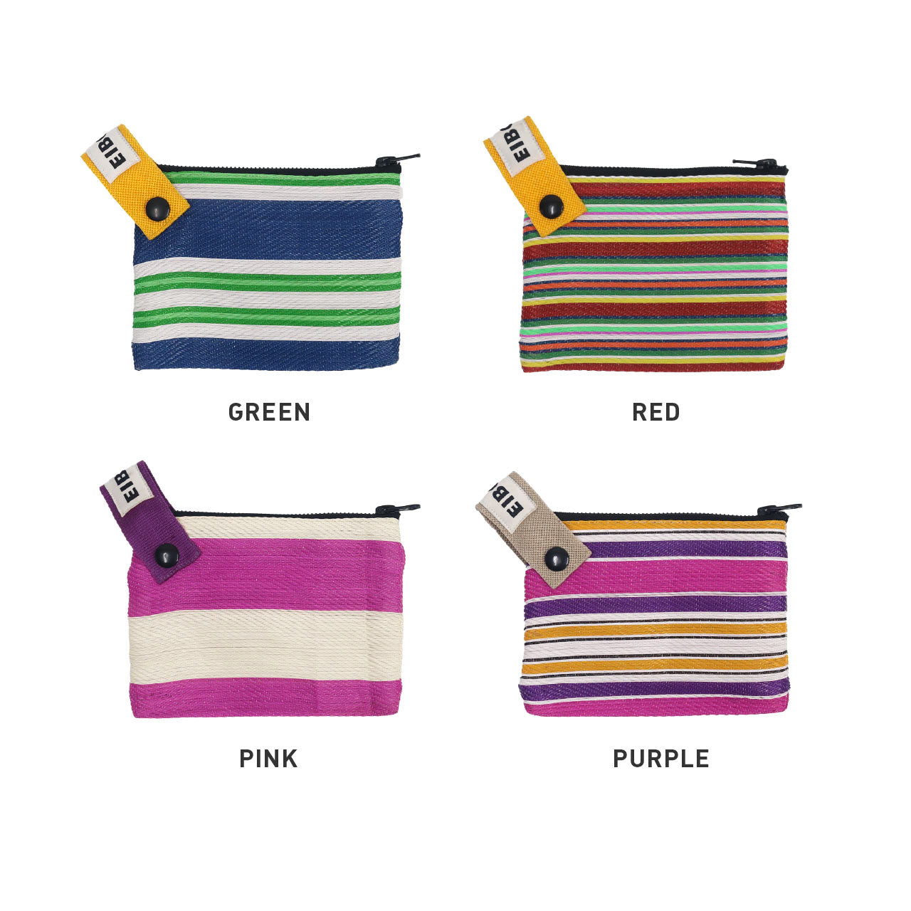 ストライプフラットポーチ  EIBORIE / エイボリー