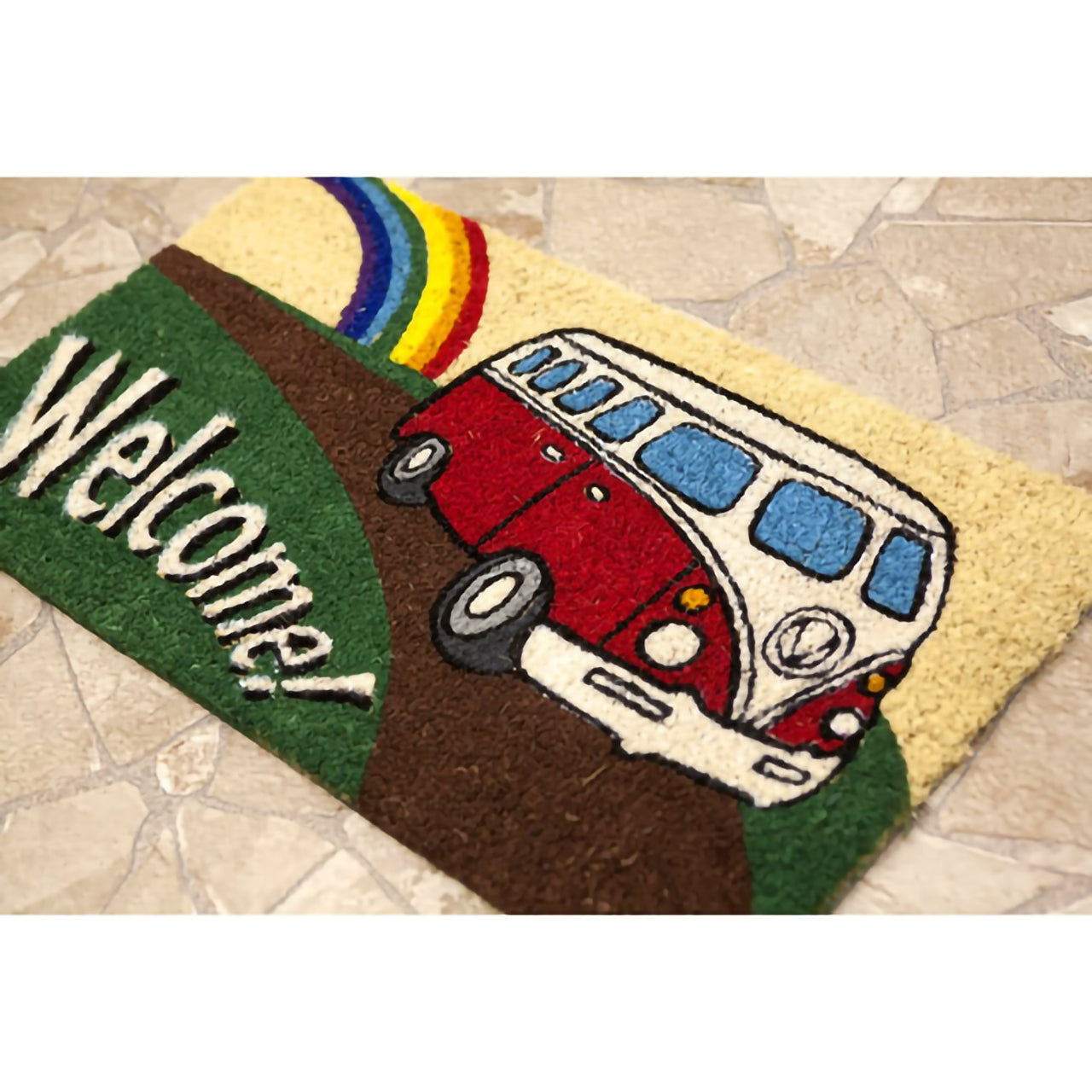 厳選ガレージ装飾セット02 選べる玄関マットとアンティーク メタルエンボスプレート6枚(ランダム)セット!