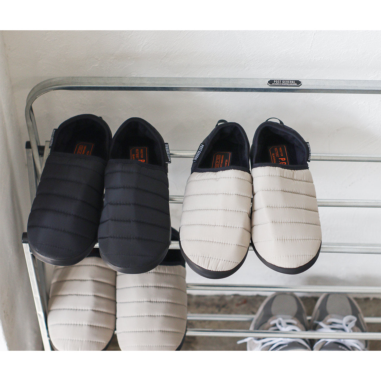 FOLDABLE SHOES RACK HAMMERTONE  / フォルダブルシューズラック ハンマートンBK