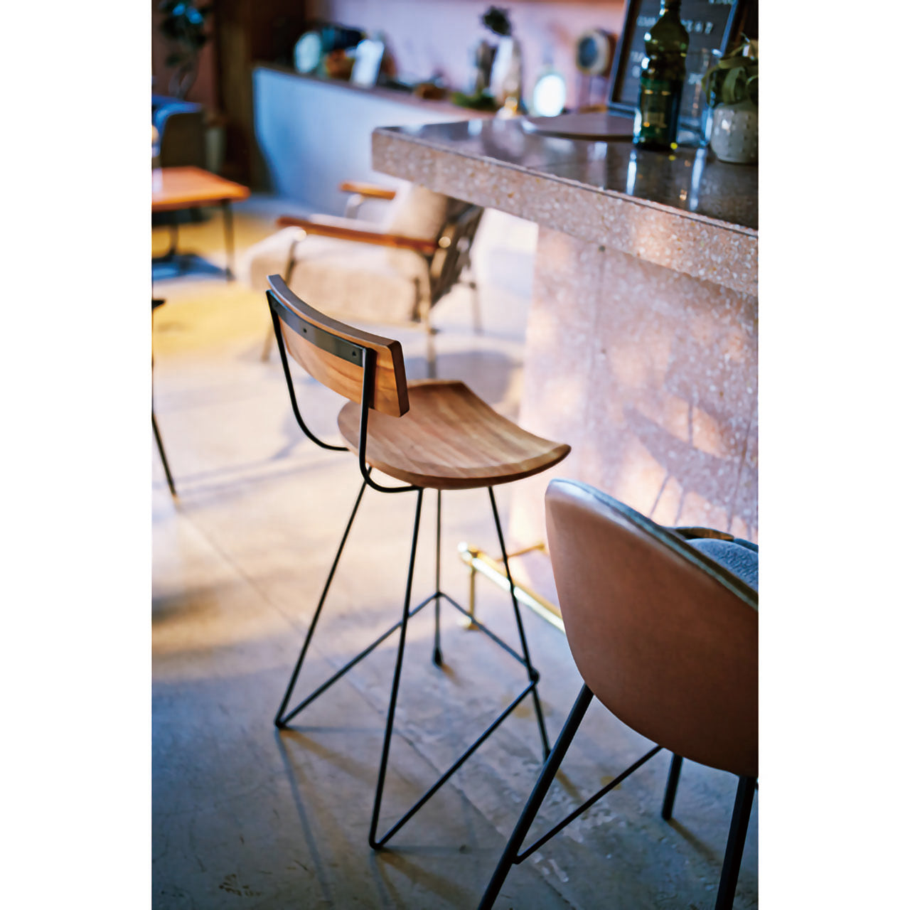 GB-C010 ウッドカウンターチェア