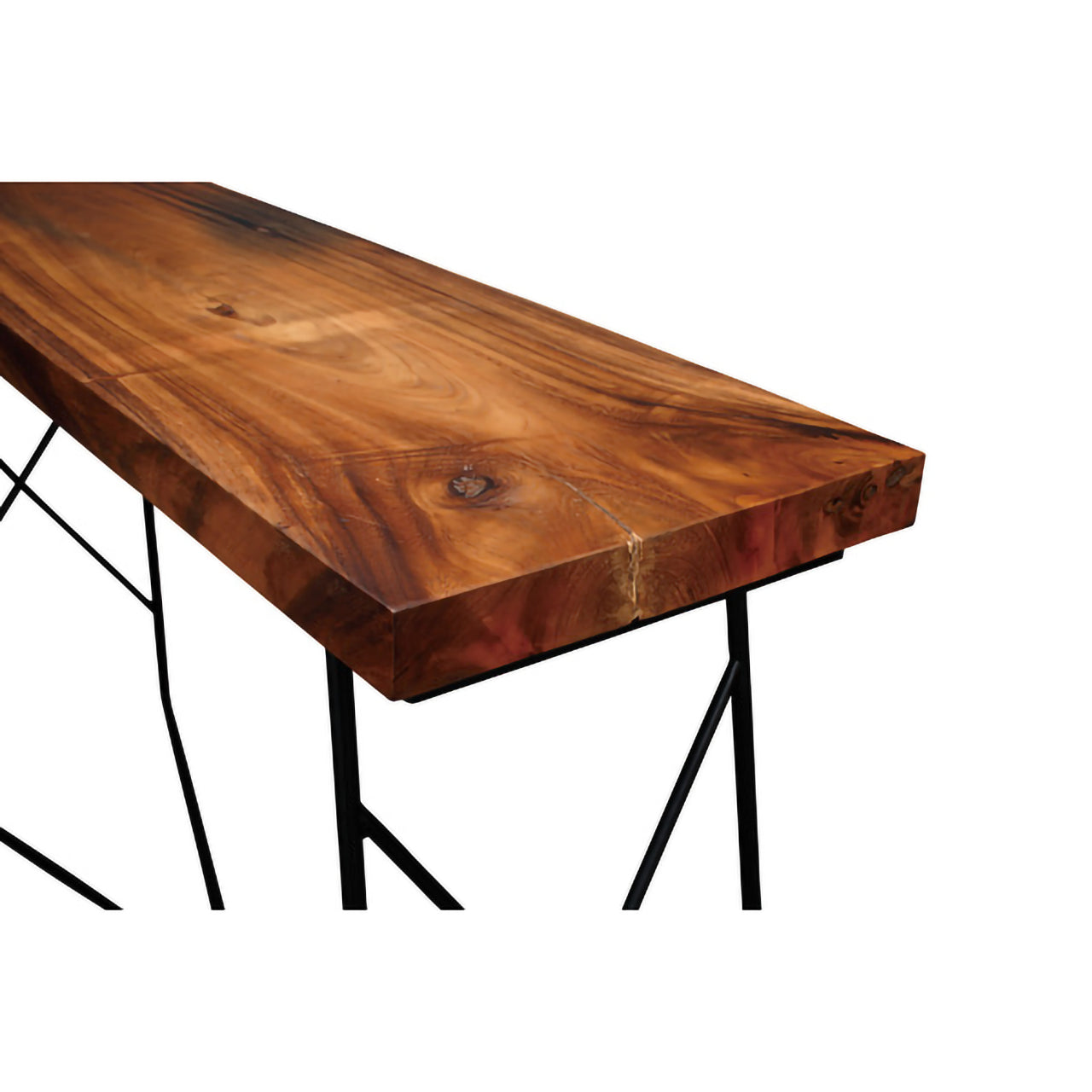 GB-T02 ジェラルドカウンターテーブル|天然木×アイアンの美しき融合