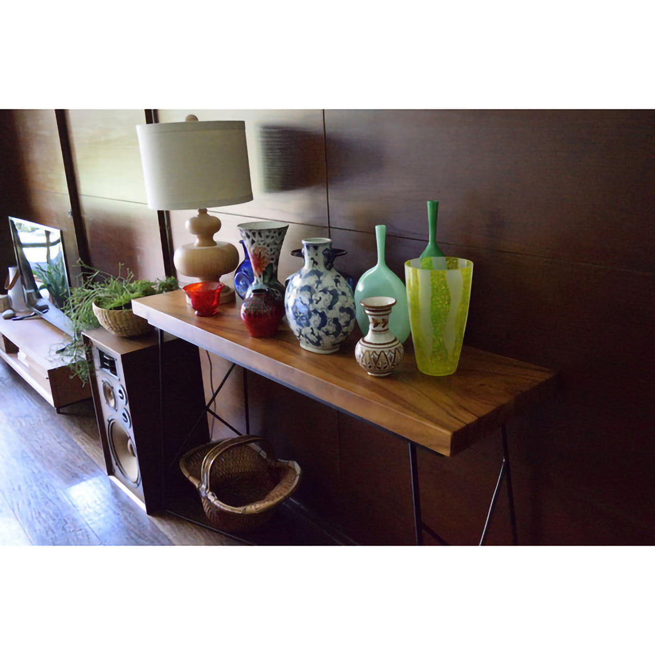 GB-T02 ジェラルドカウンターテーブル|天然木×アイアンの美しき融合