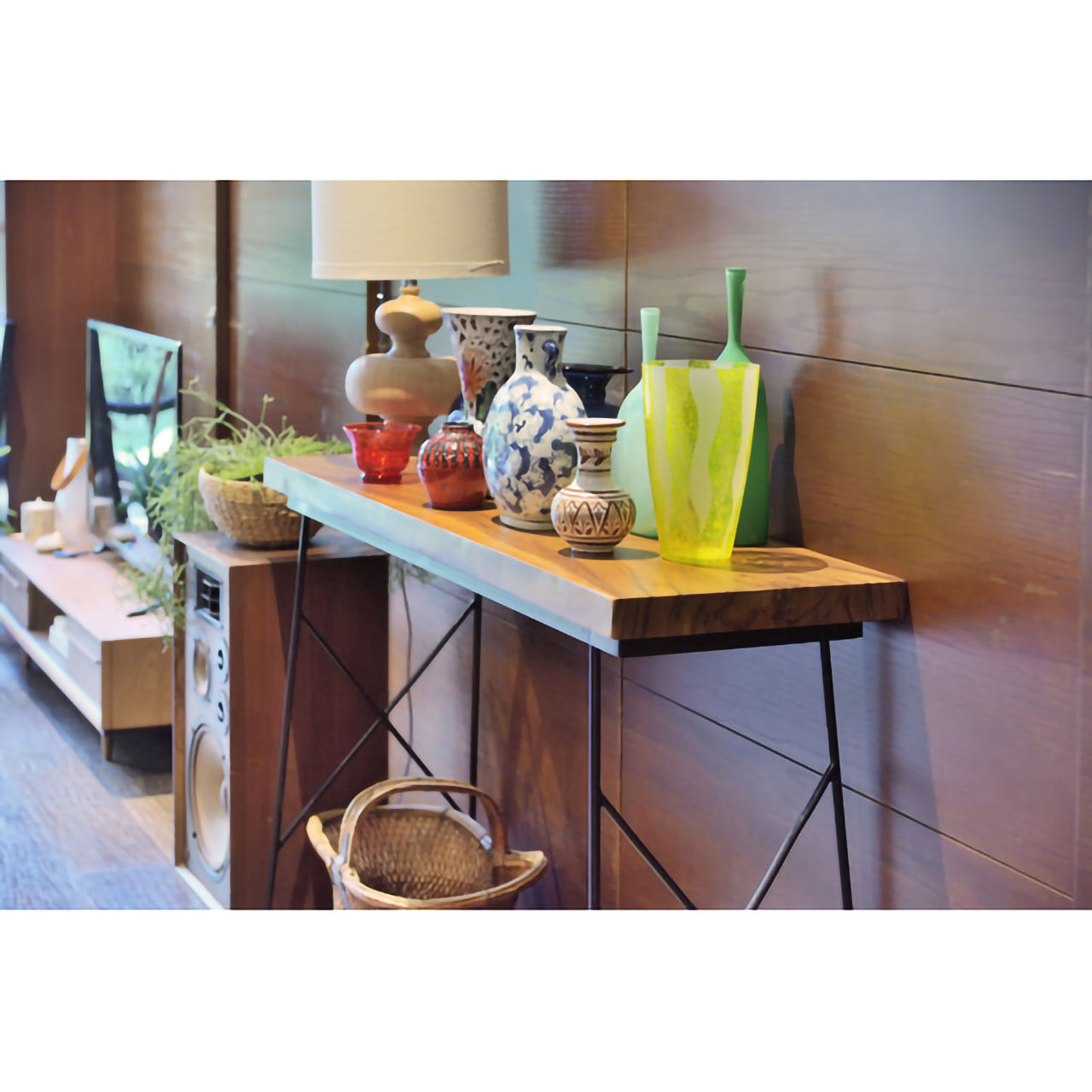 GB-T02 ジェラルドカウンターテーブル|天然木×アイアンの美しき融合