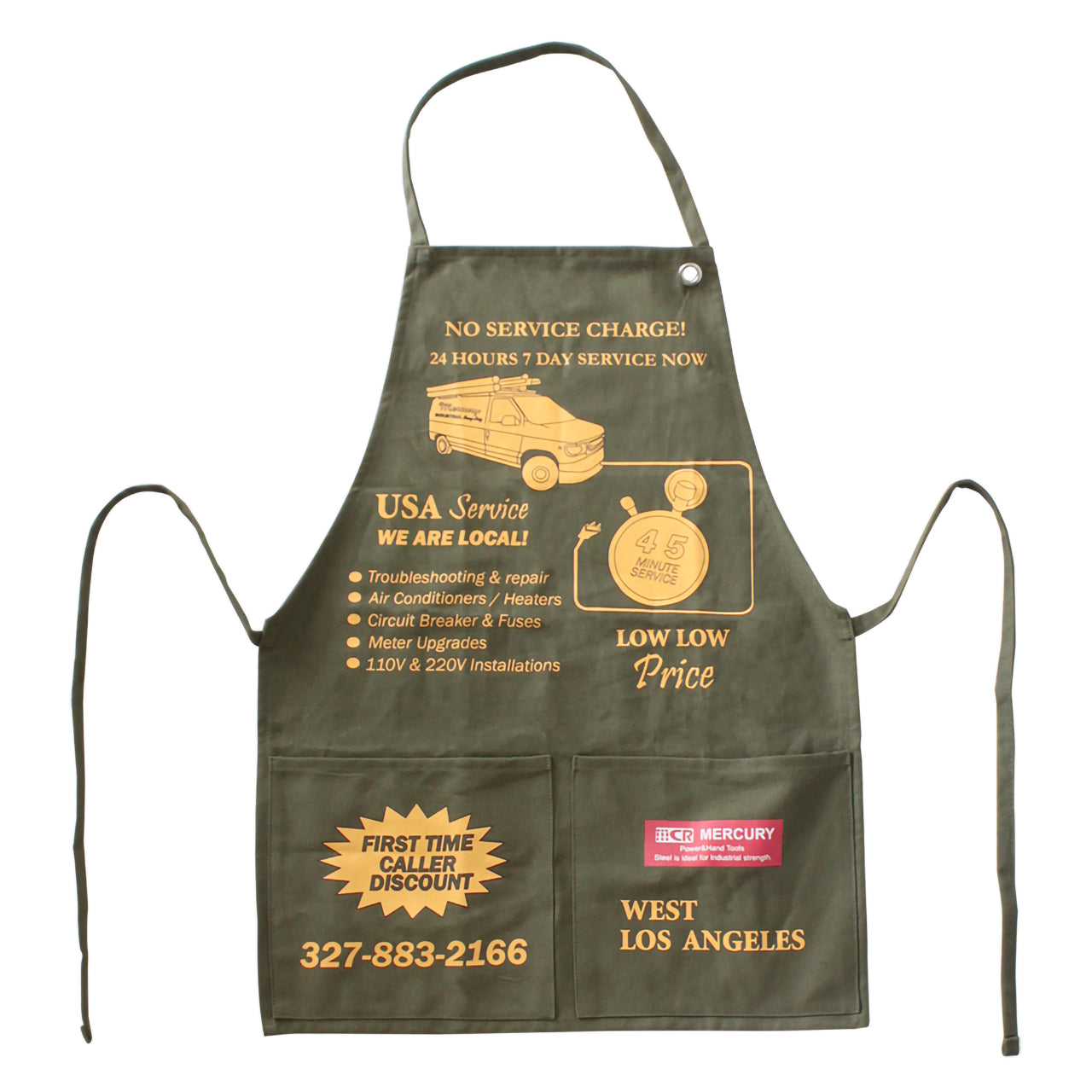 ビンテージエプロン ガレージ