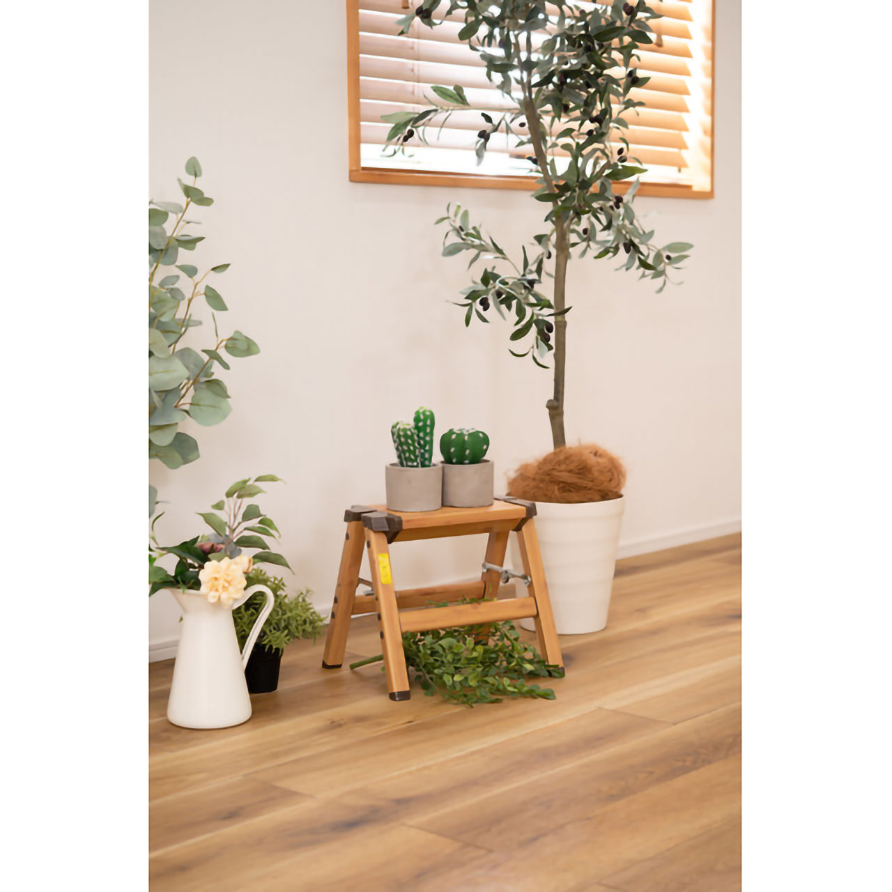 GB-LF13 アルミ ステップスツール(木目プリント)