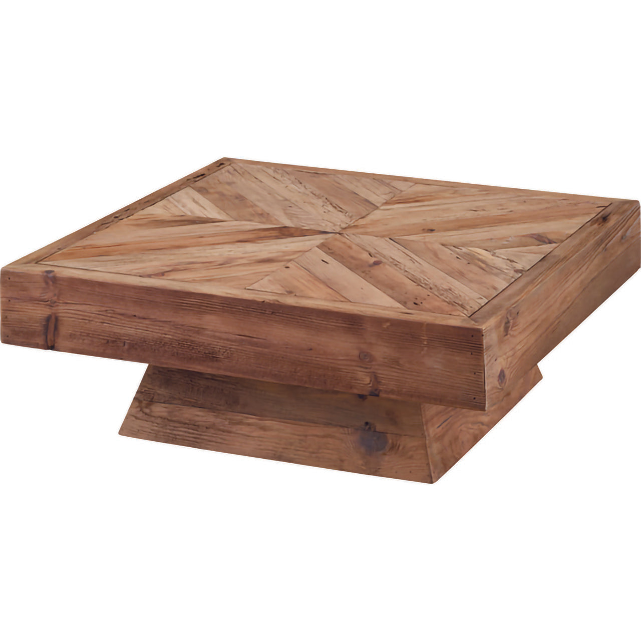 GB-T08 リビングテーブル|古材の風合いが映える、正方形のヴィンテージローテーブル