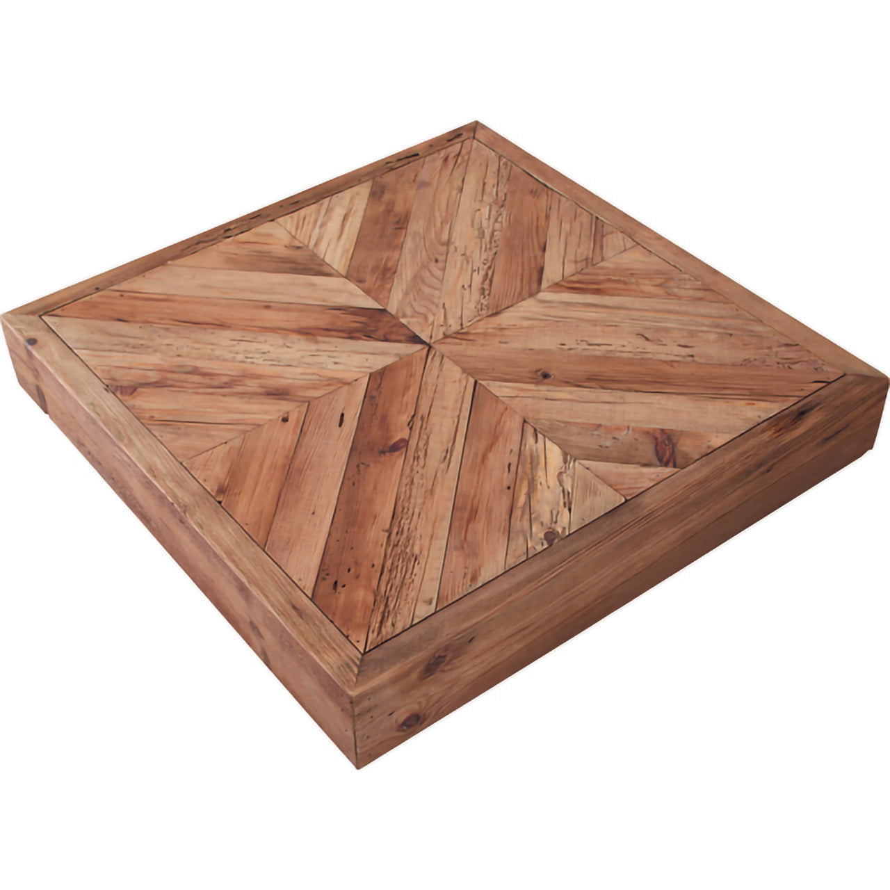 GB-T08 リビングテーブル|古材の風合いが映える、正方形のヴィンテージローテーブル