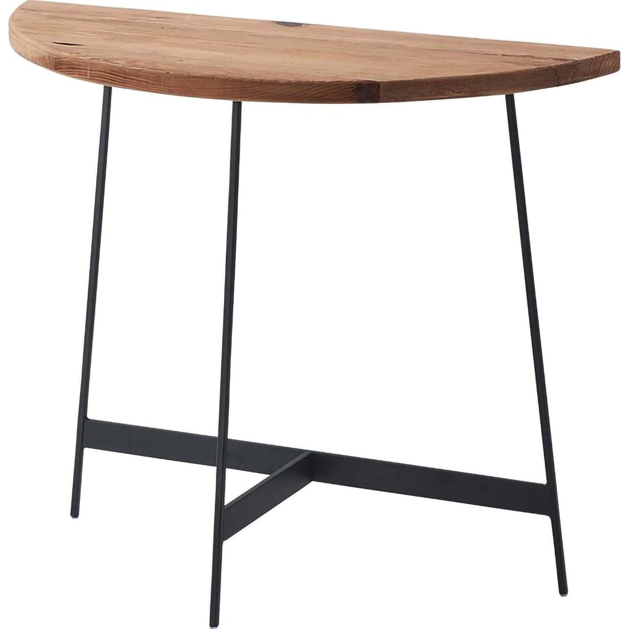 GB-T12 コンソール|半円フォルムが美しい、古材×アイアンのヴィンテージテーブル