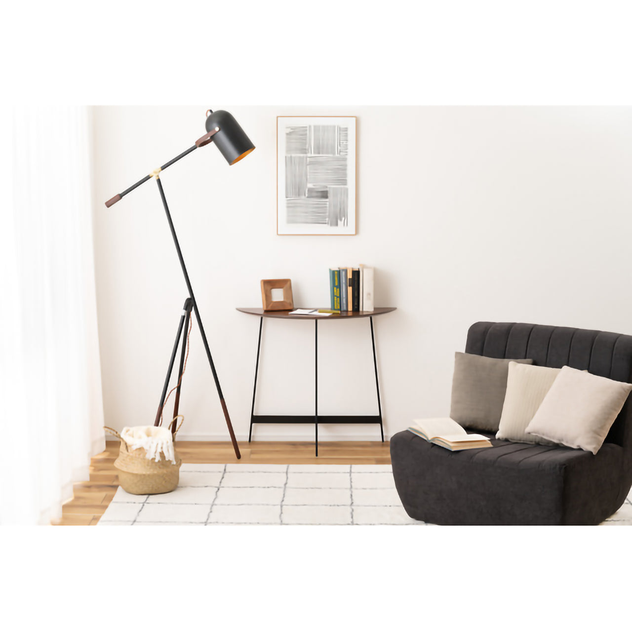 GB-T13BR コンソール|半円フォルムが空間にやさしく馴染む、洗練されたモダンテーブル