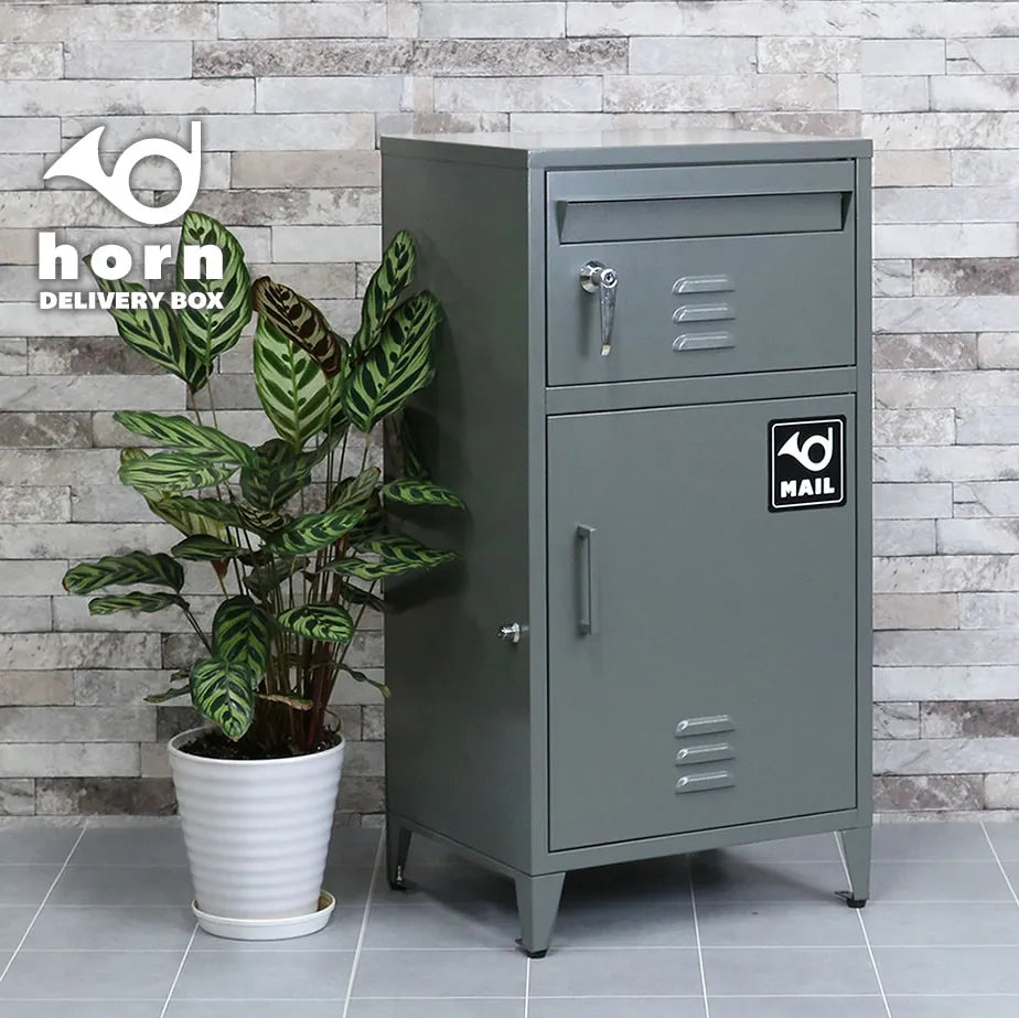 ポスト一体型宅配ボックス”No.01” 大容量 おしゃれ USビンテージ