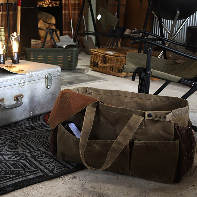WAXED CANVAS TOOL BAG RECT / ワックスドキャンバス ツールバッグ レクト - GRAY