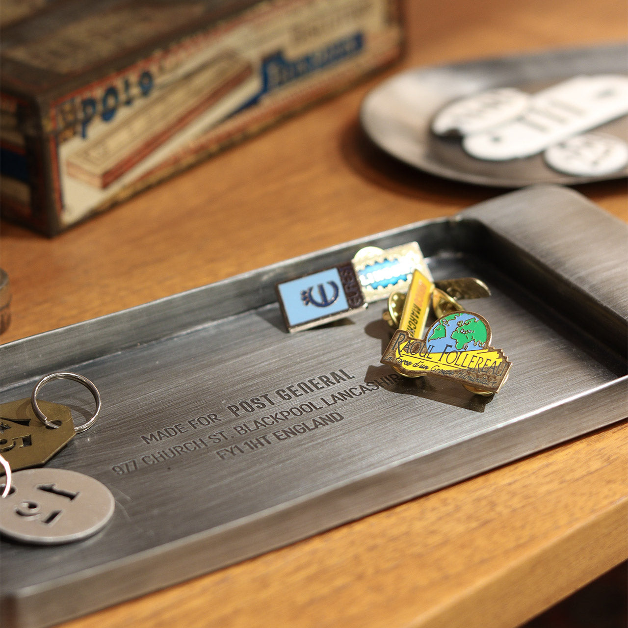 堀製作所　HORY CO LTD 鉄製　パーツトレイ　　　 インダストリアル INDUSTRIAL TRAY RECT / インダストリアル トレー レクト – Garage