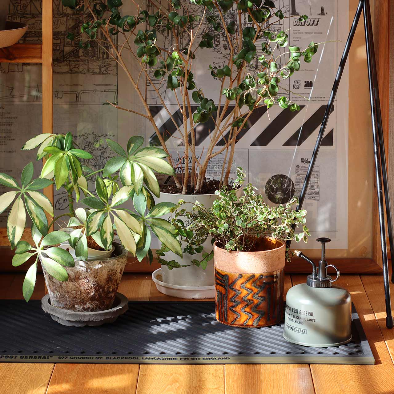 RUBBER DOORMAT / ラバー ドアマット - BLACK