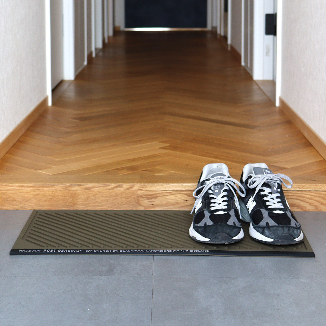 RUBBER DOORMAT / ラバー ドアマット - BLACK