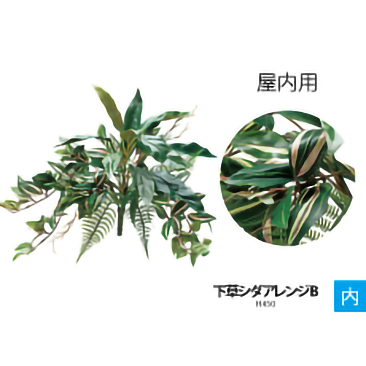 リフェイクグリーン 下草シダアレンジ W450㎜