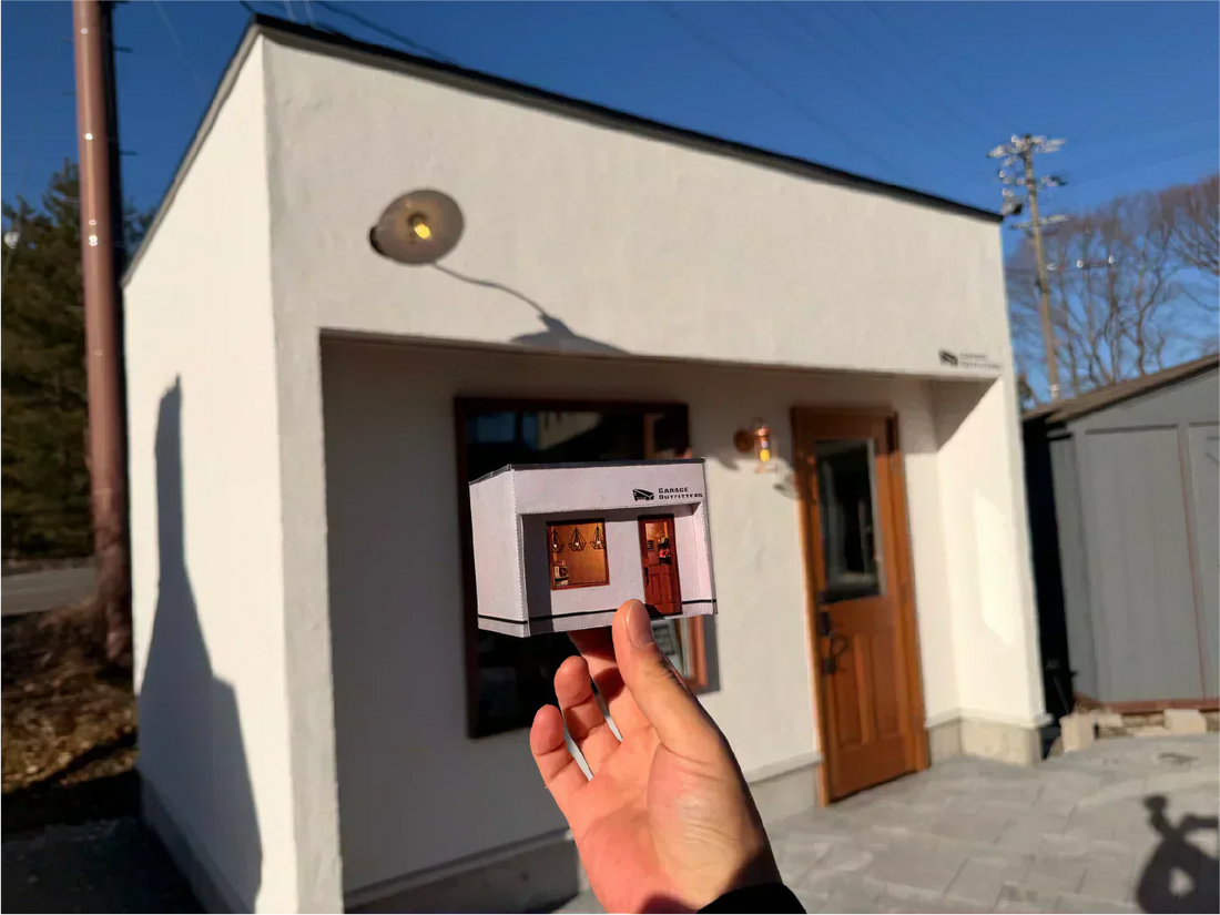 【無料配布】garage-outfittersの店舗に使用している「スタイル05」がペーパークラフトに！