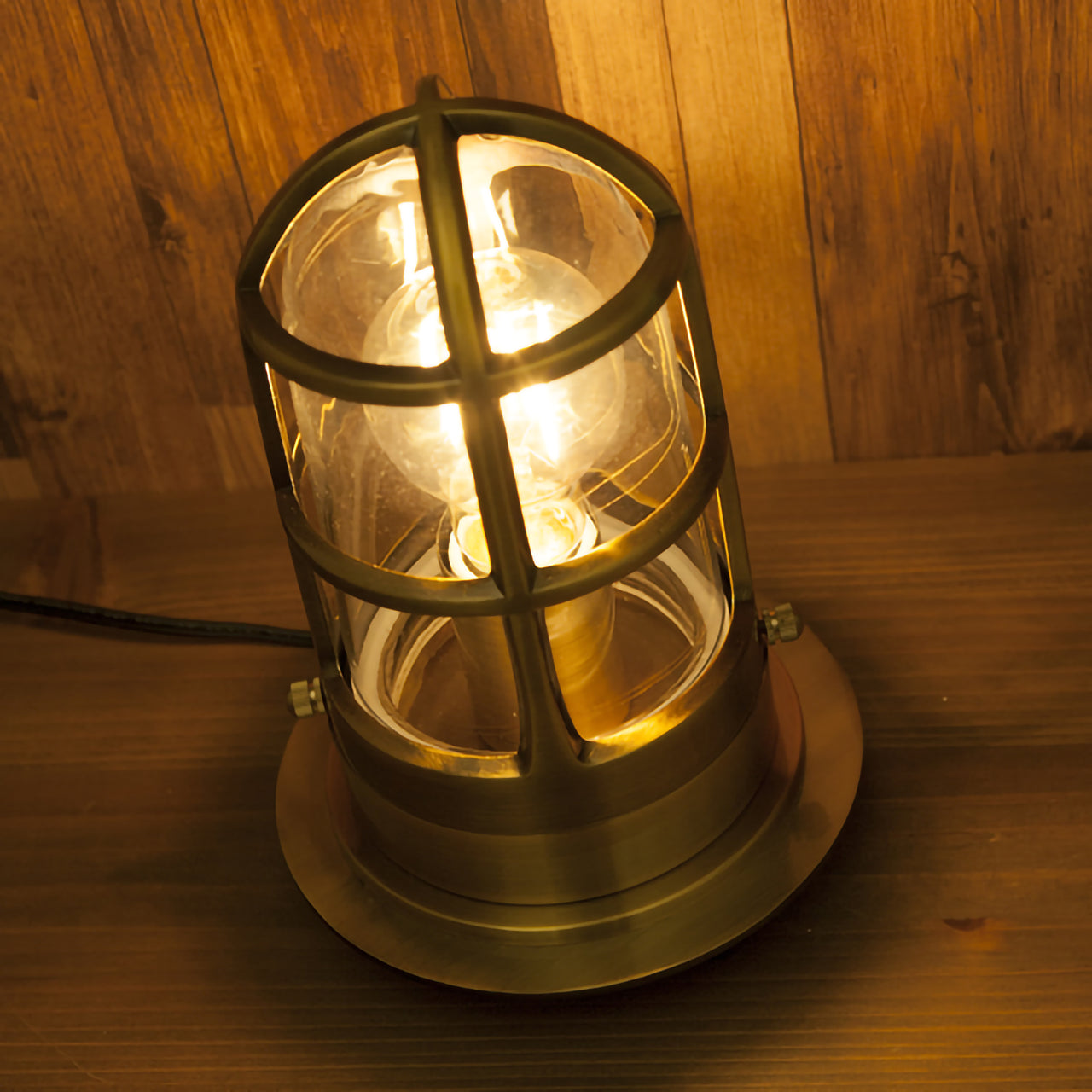 【LED電球付】ヴィンテージ テーブルランプ サブマリン