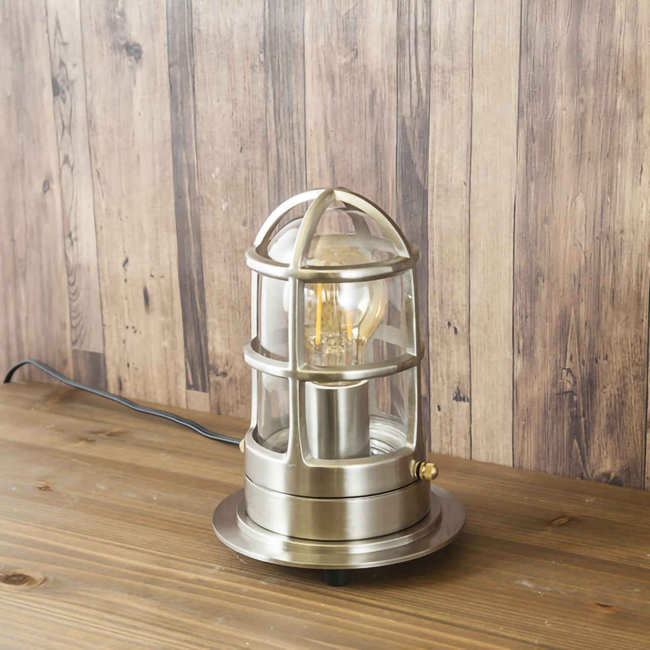 【LED電球付】ヴィンテージ テーブルランプ サブマリン