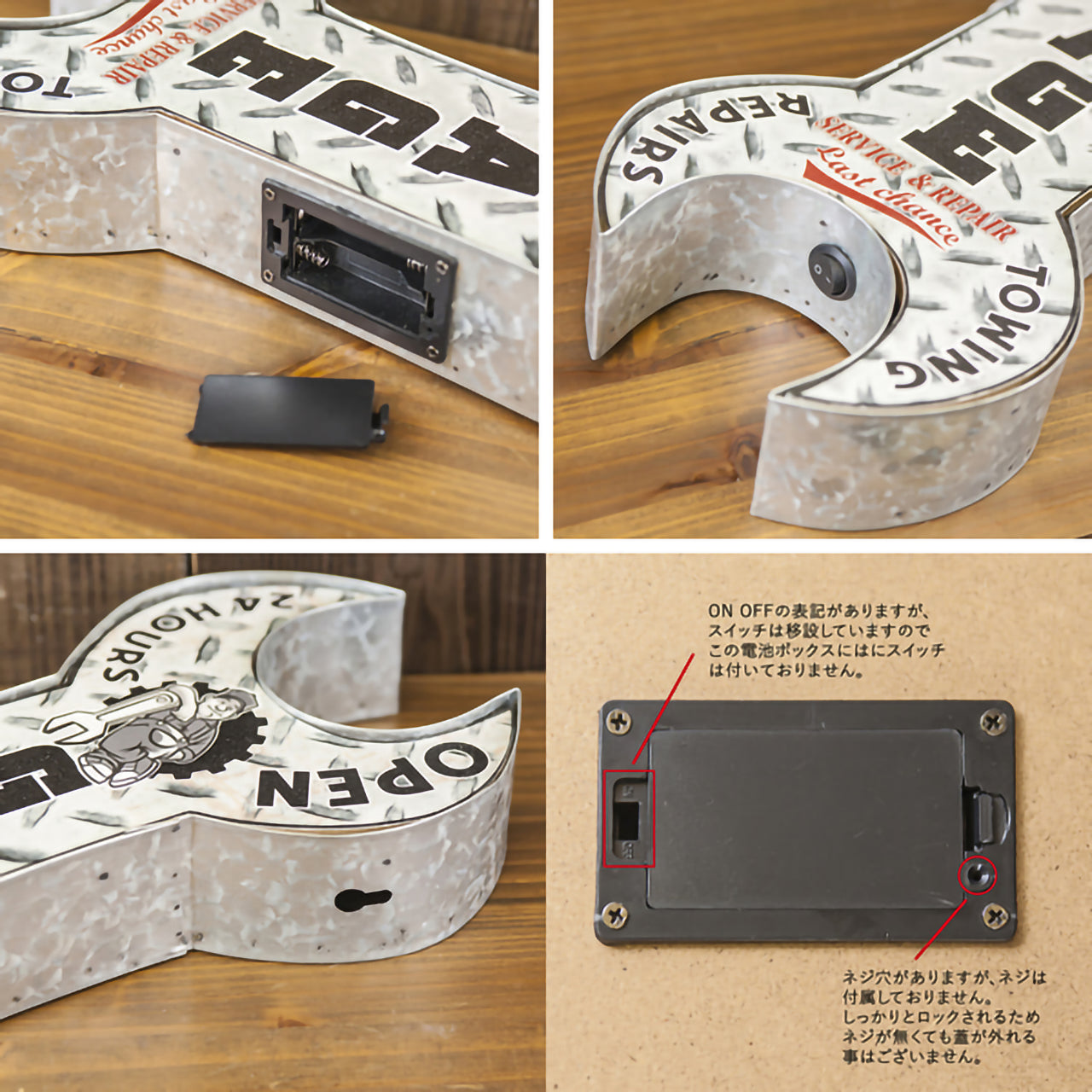 【空間を一気にアメリカンガレージ風に】American Classic LED Sign【GARAGE】