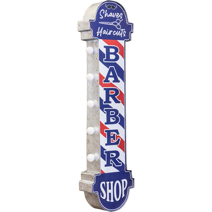 【理容室の雰囲気を一瞬で演出】American Classic LED Sign【BARBER SHOP】