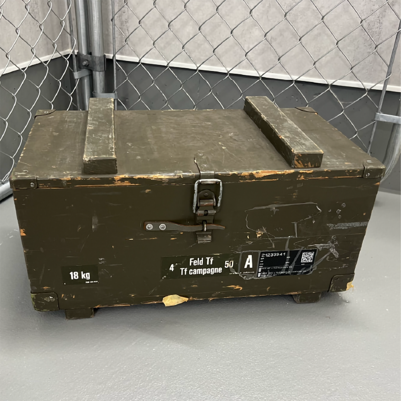 【スイス軍実物放出品】フィールドテレフォンウッドボックス