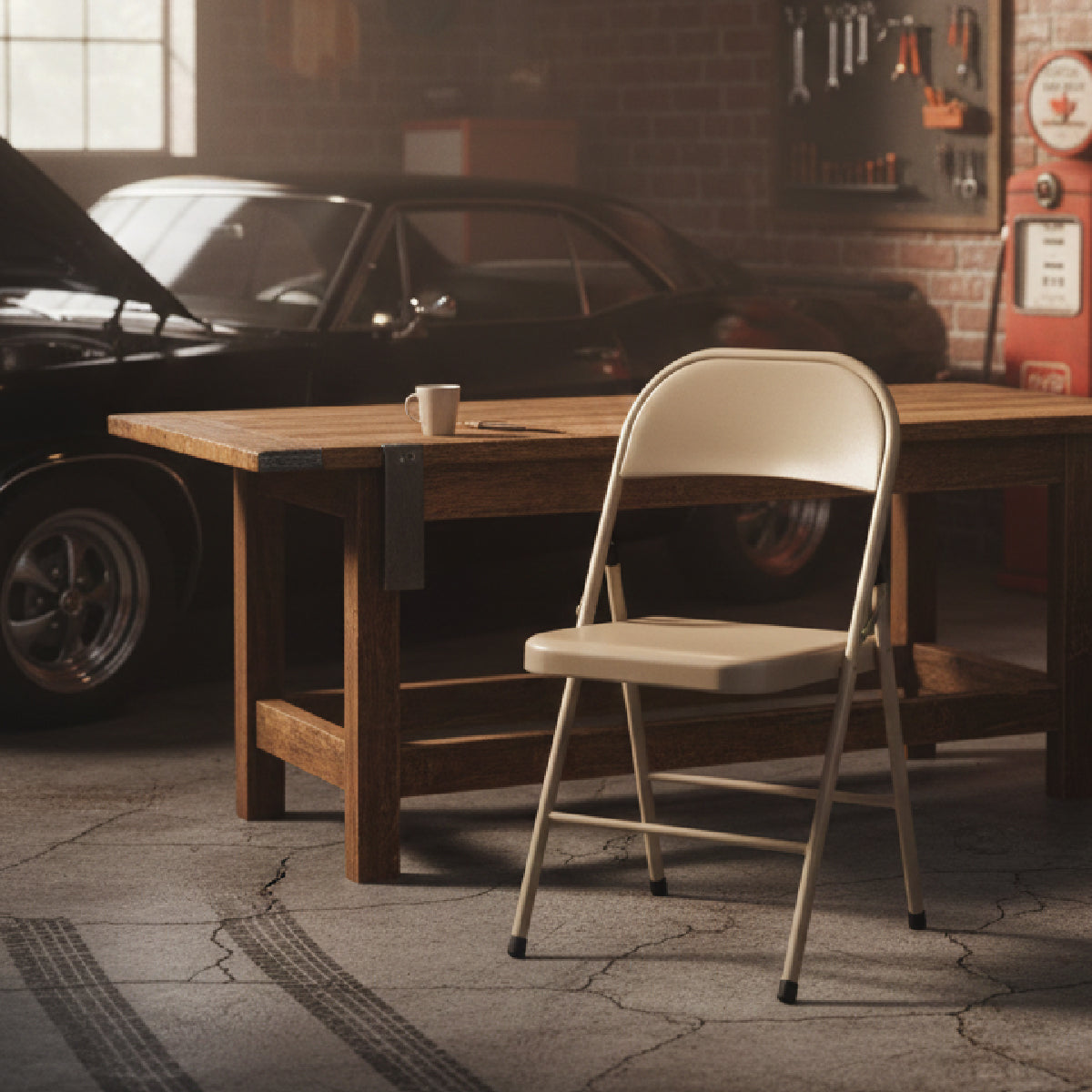 スチール製フォールディングチェア