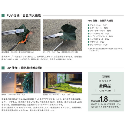 リフェイクグリーン　ユニファエメラルド UV   H2100㎜