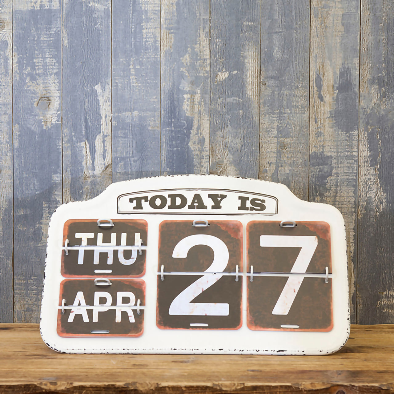 【アメリカンヴィンテージを楽しむ】　テーブルクロック＆カレンダーセット B