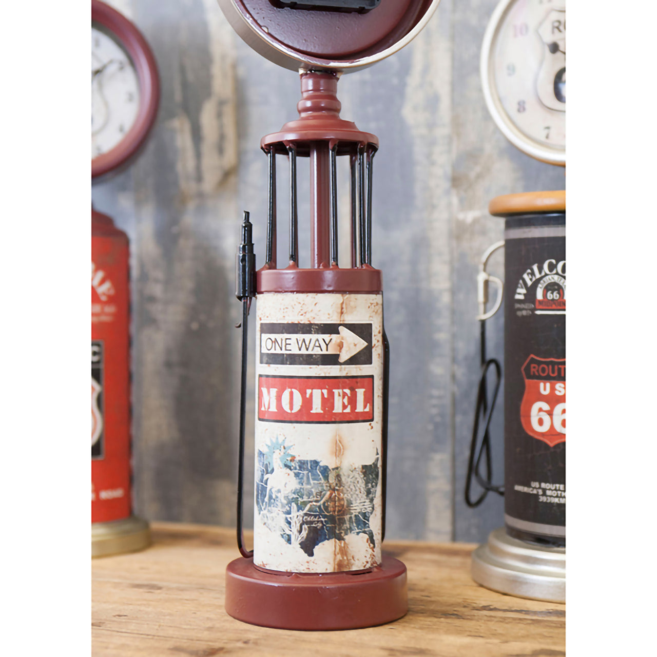 【アメリカンヴィンテージを楽しむ】　テーブルクロック＆カレンダーセットA