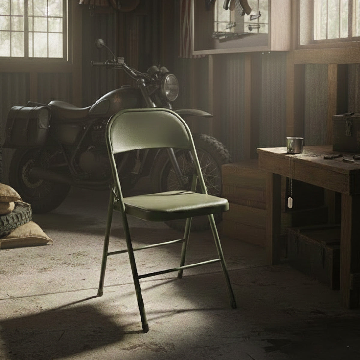 スチール製フォールディングチェア