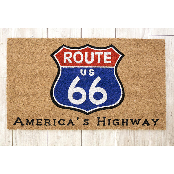 厳選ガレージ装飾セット03　選べる玄関マットとアンティーク メタルエンボスプレート6枚（ランダム）セット！