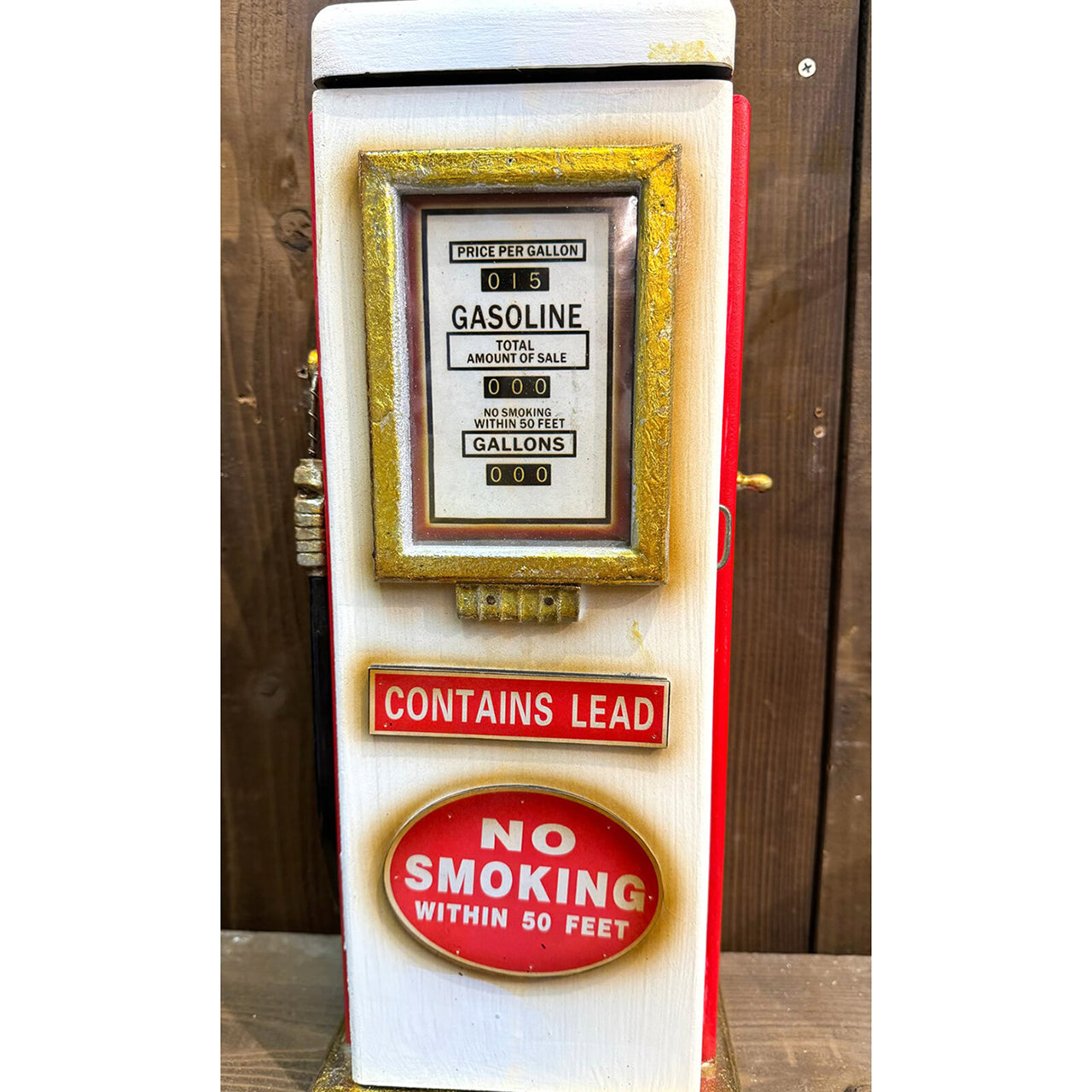 【GASOLINE】ガスポンプ マルチキャビネット（ホワイト）｜レトロ感満載の収納インテリア