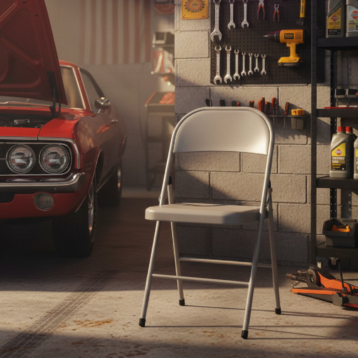 スチール製フォールディングチェア