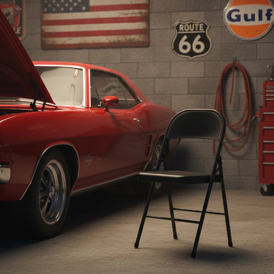 スチール製フォールディングチェア