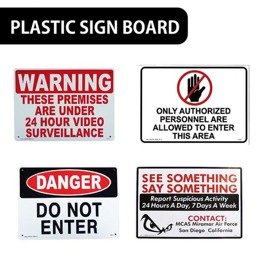 PLASTIC SIGN BOARD[MONITORING]