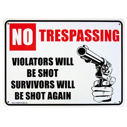 PLASTIC SIGN BOARD[WARNING]