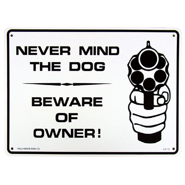 PLASTIC SIGN BOARD[WARNING]
