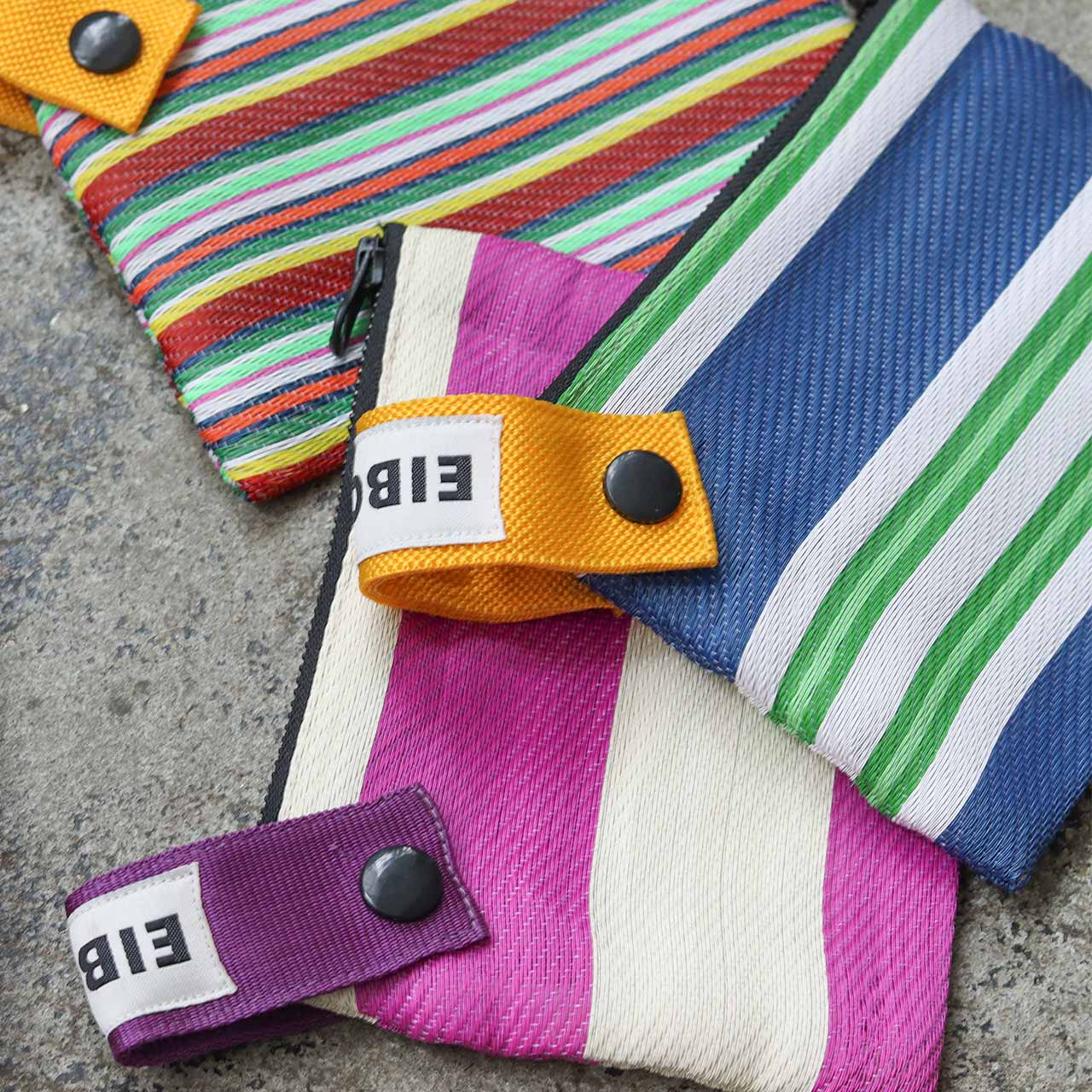 ストライプフラットポーチ  EIBORIE / エイボリー