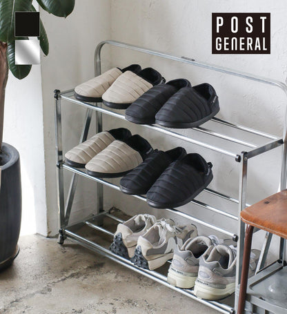 FOLDABLE SHOES RACK HAMMERTONE  / フォルダブルシューズラック ハンマートンBK